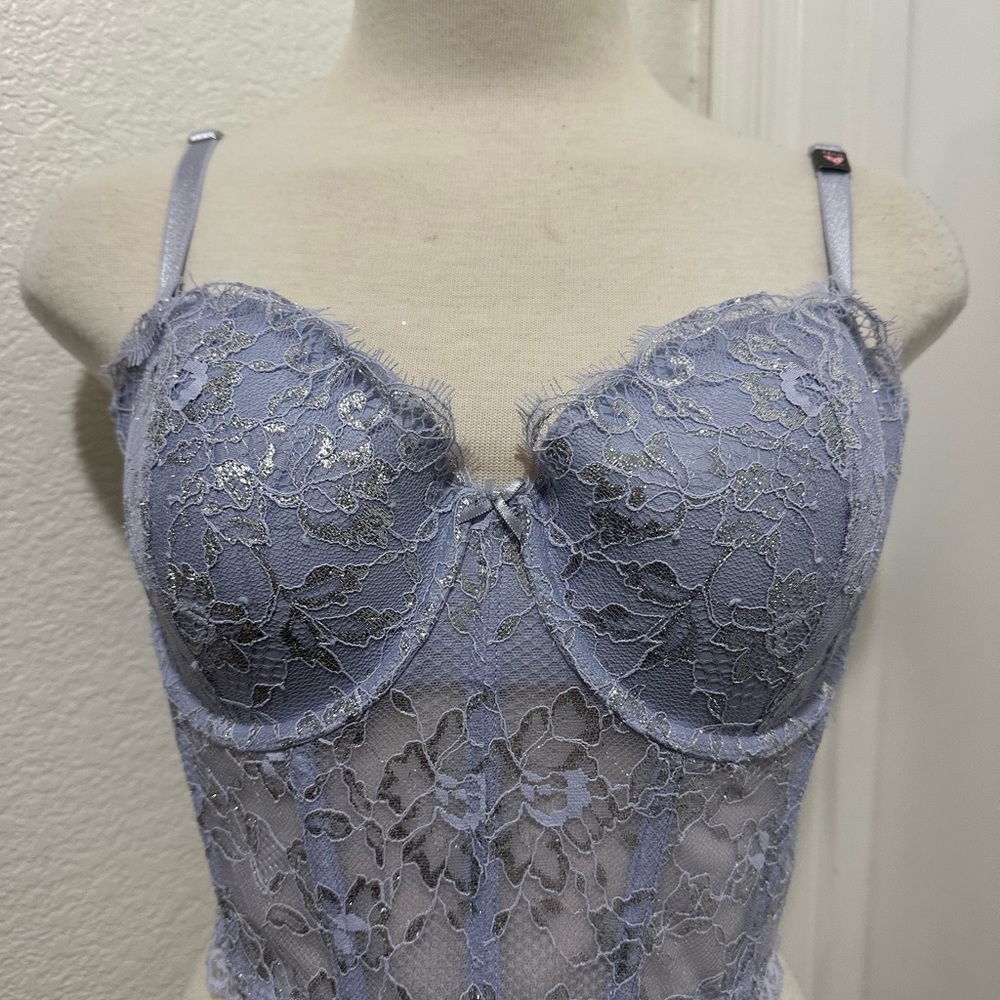 Victoria Secret Lace Bustier in Lavender